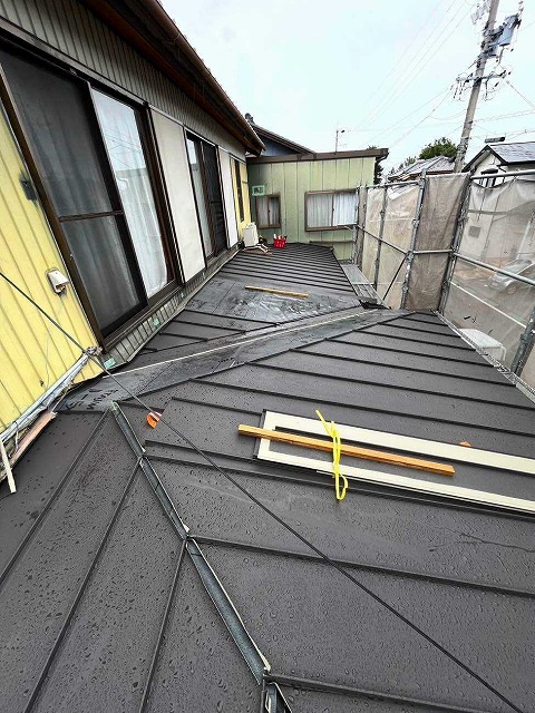 施工を完了した様子